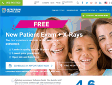 Tablet Screenshot of jeffersondentalclinics.com